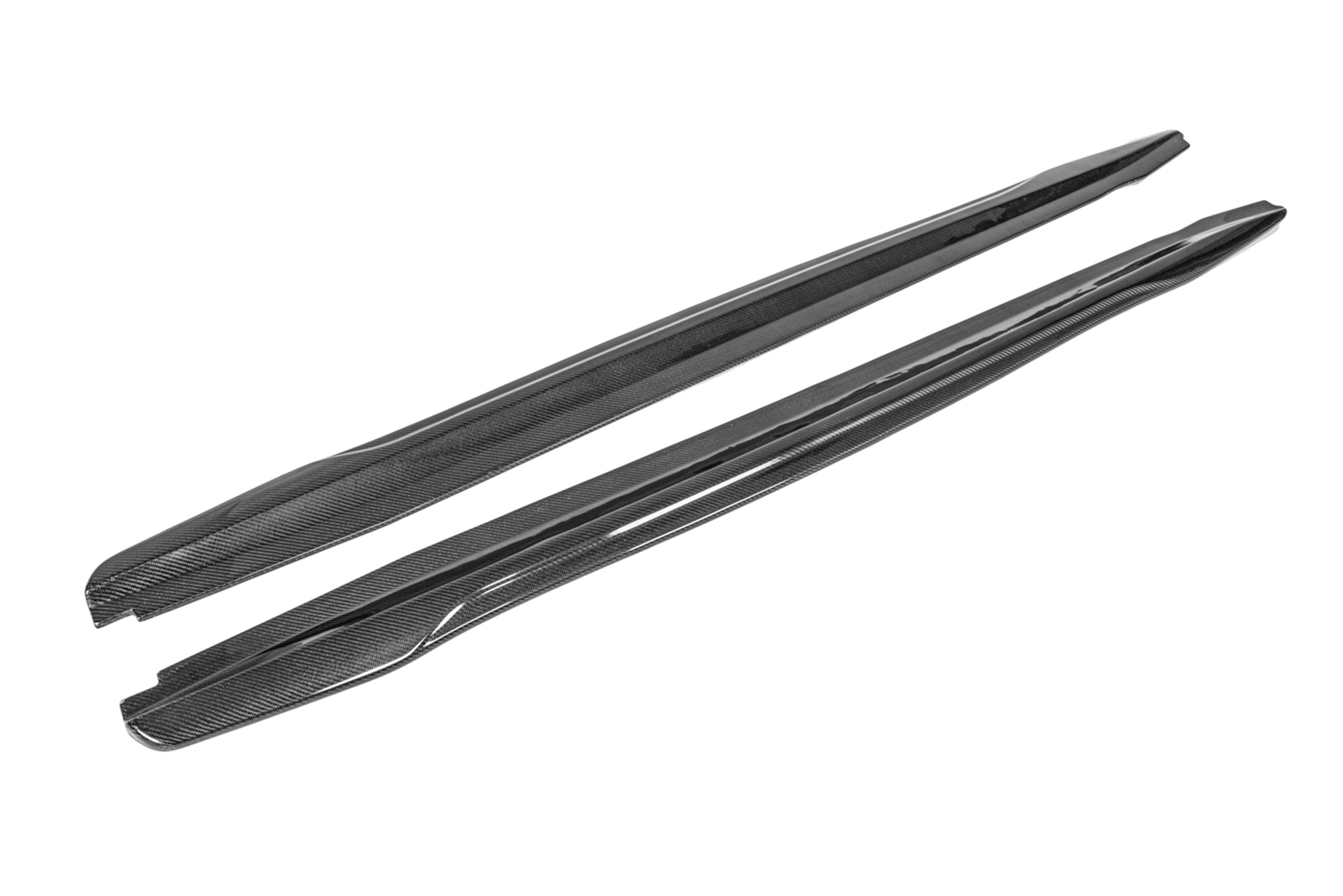 2016-2019 CADILLAC ATS-V CARBON FIBER FRONT SPLITTER & SIDE SKIRTS ROCKER PANELS GROUND EFFECTS